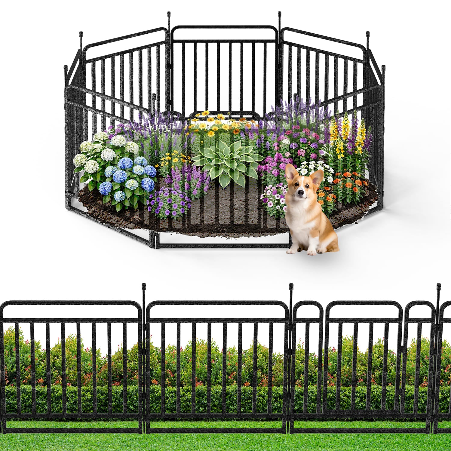 Curved Pet Control Fence