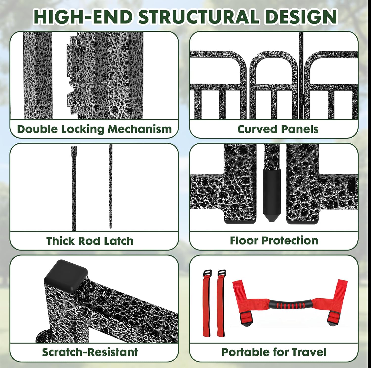 Curved No-Drill Pool Fence