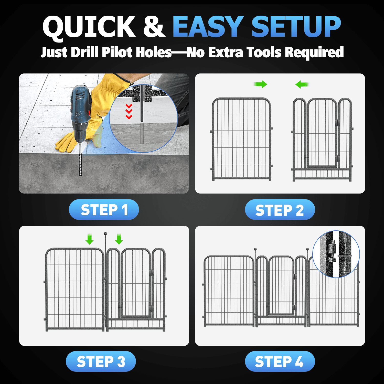 Wire Secure Pool Fence