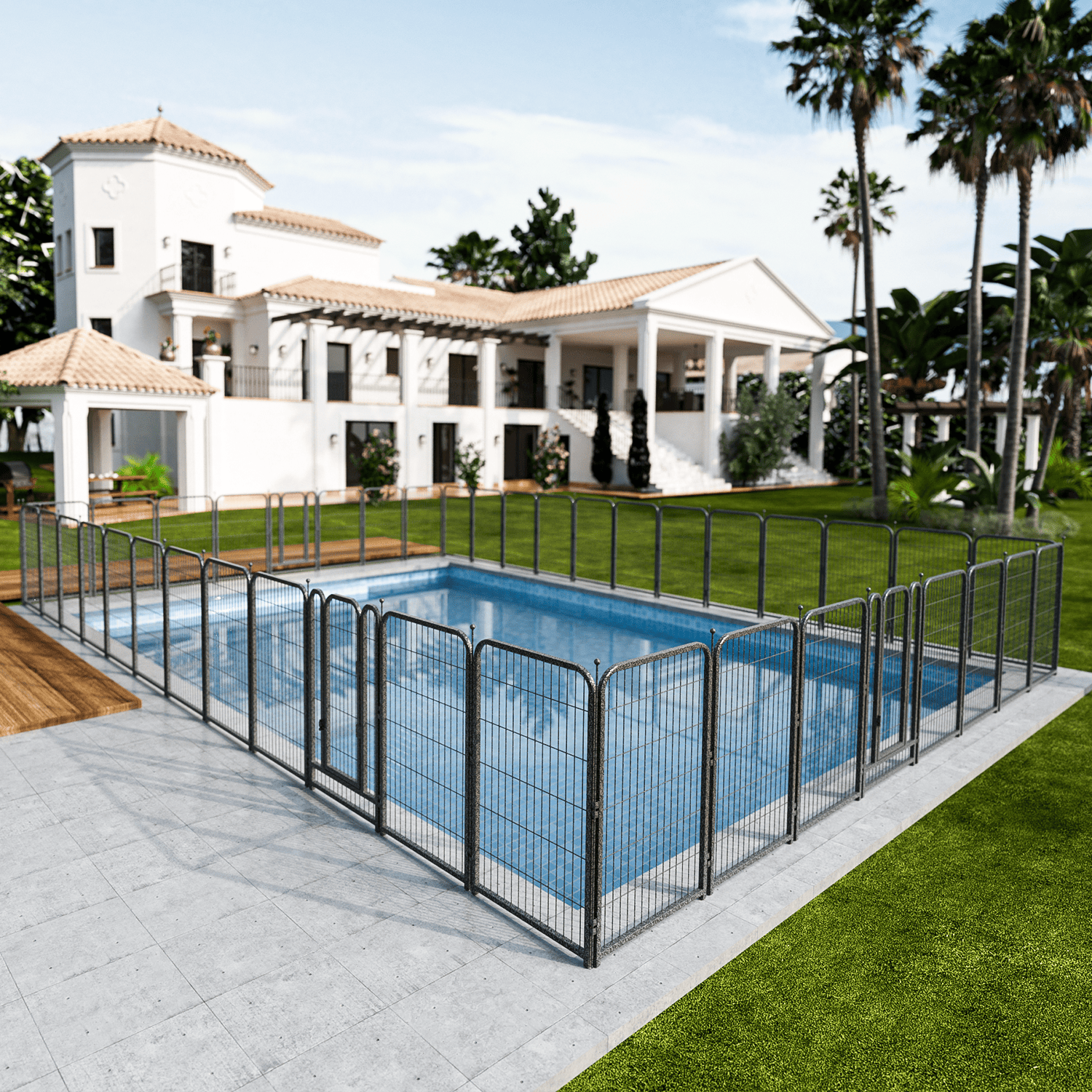 Wire Secure Pool Fence