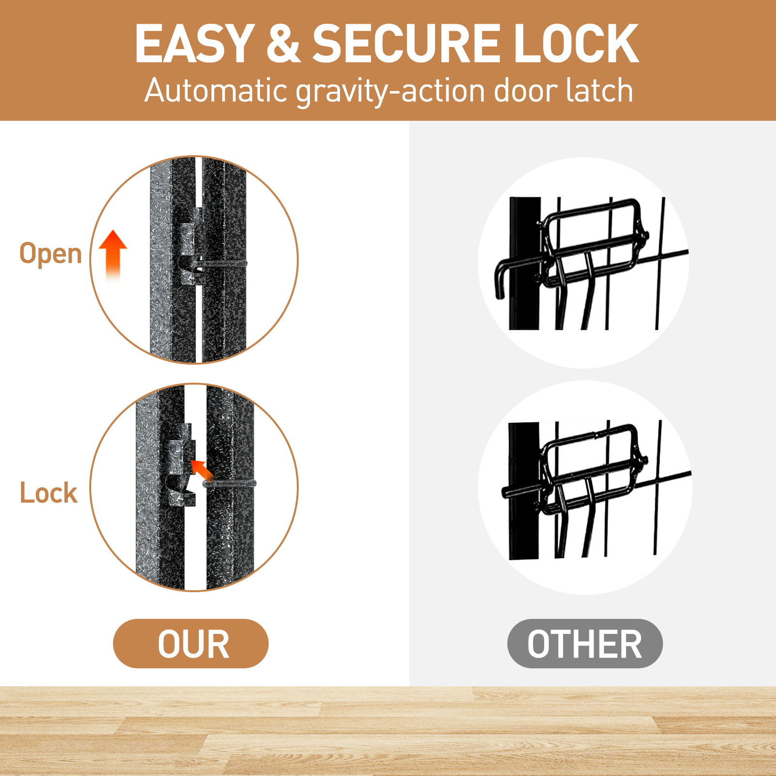 Petorldog 45" Metal Dog Playpen – 8 Panels, Indoor/Outdoor Dog Fence for Small/Medium/Large Dogs | Black - Silver, Perfect for Camping & Yard - Petorldog