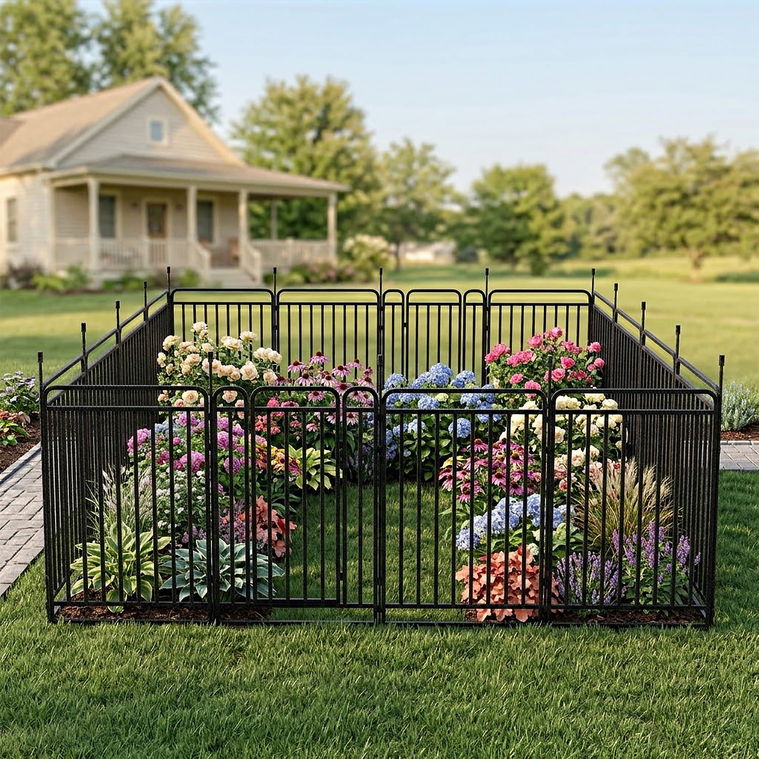 Curved Pet Control Fence