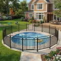 Curved No-Drill Pool Fence