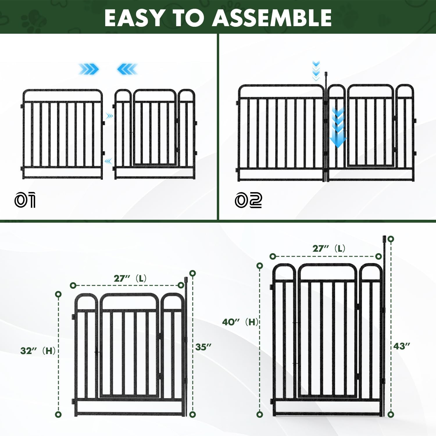 Curved No-Drill Pool Fence