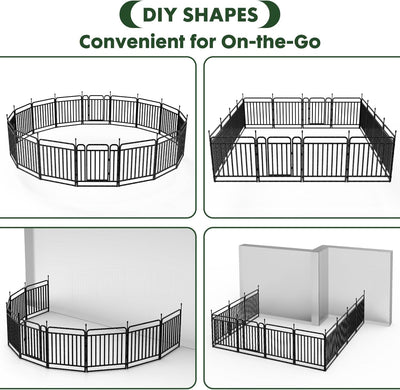 Curved No-Drill Pool Fence
