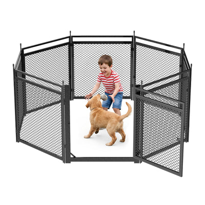 Mesh Tool-Free Dog Kennel