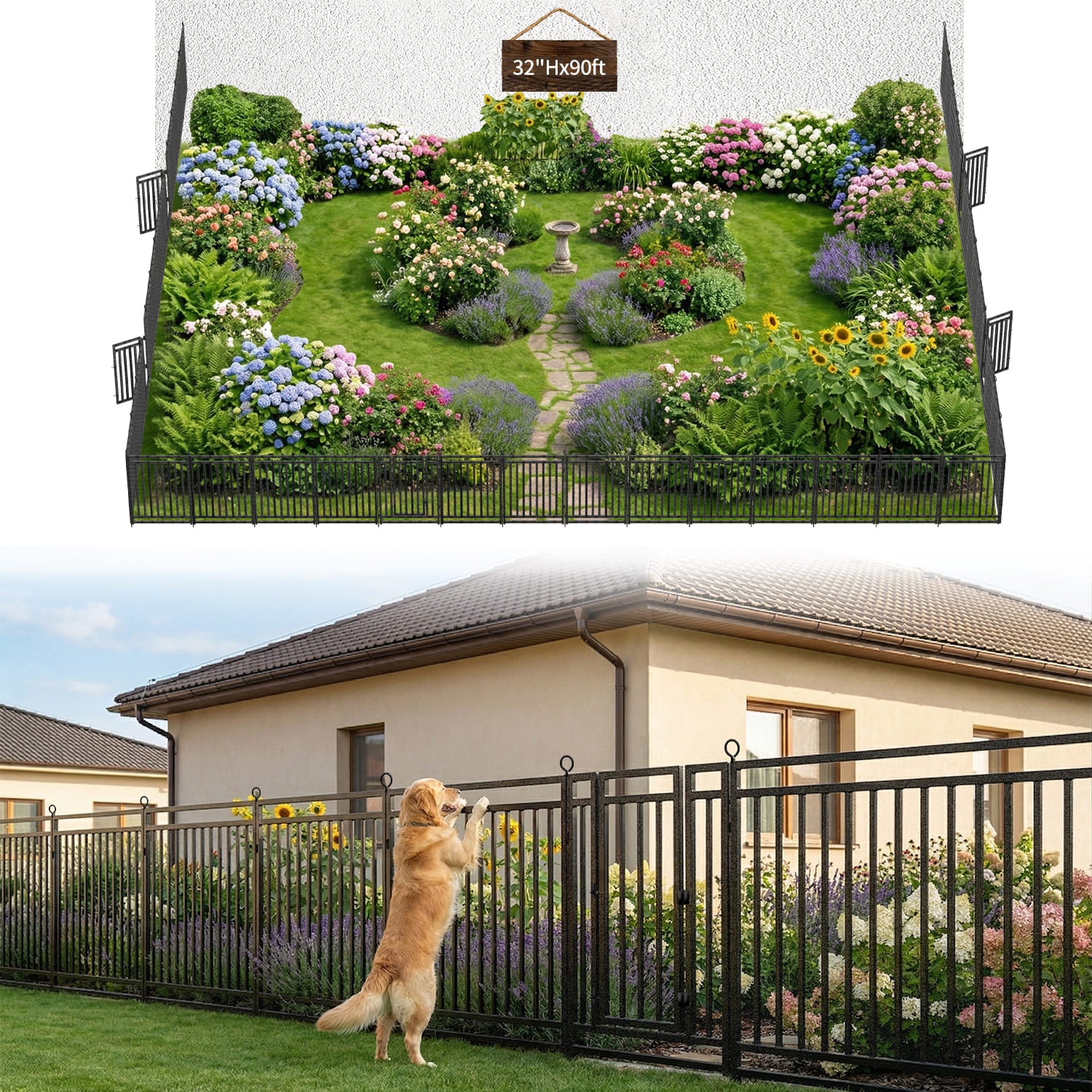 Escape-Proof Yard Fence