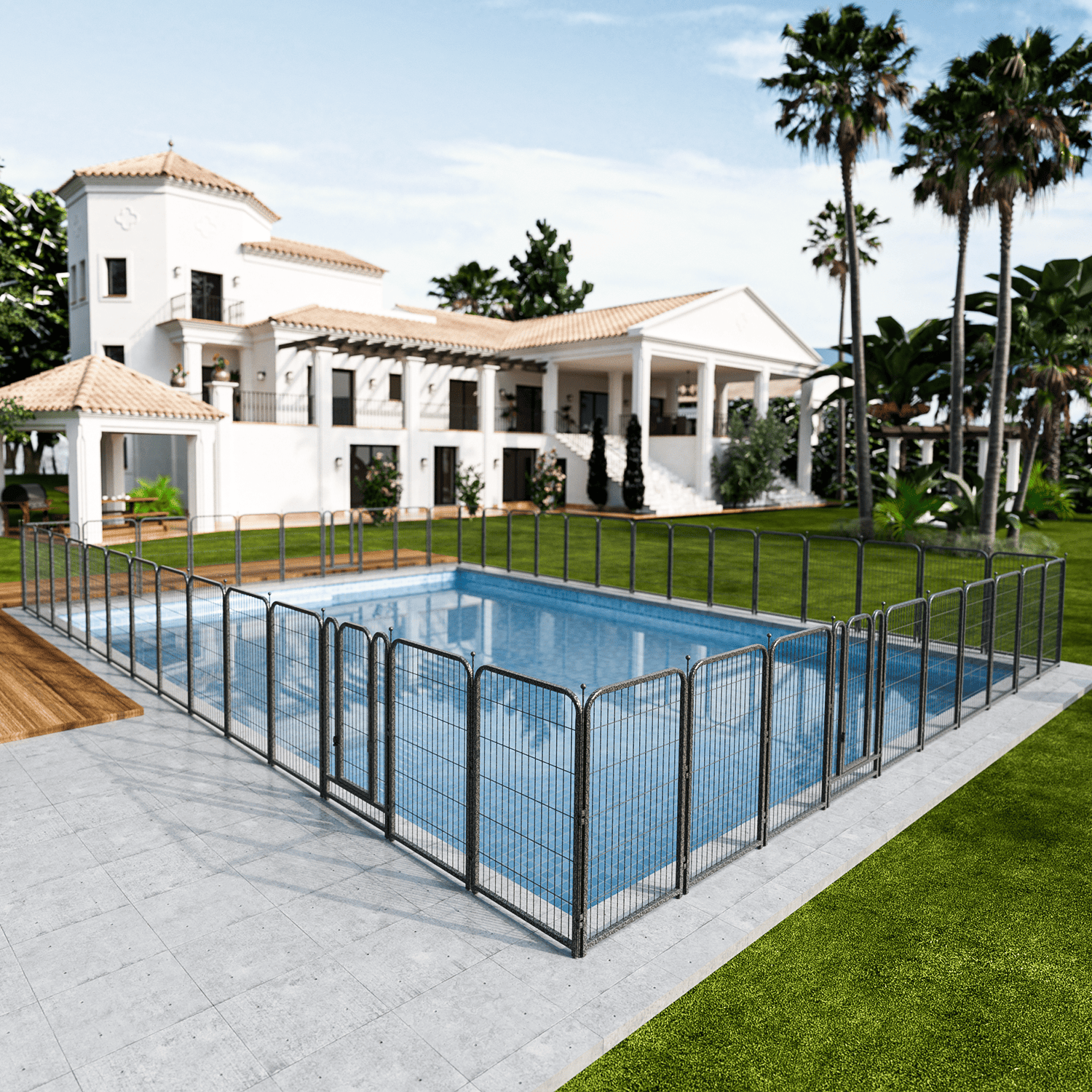 Wire Secure Pool Fence
