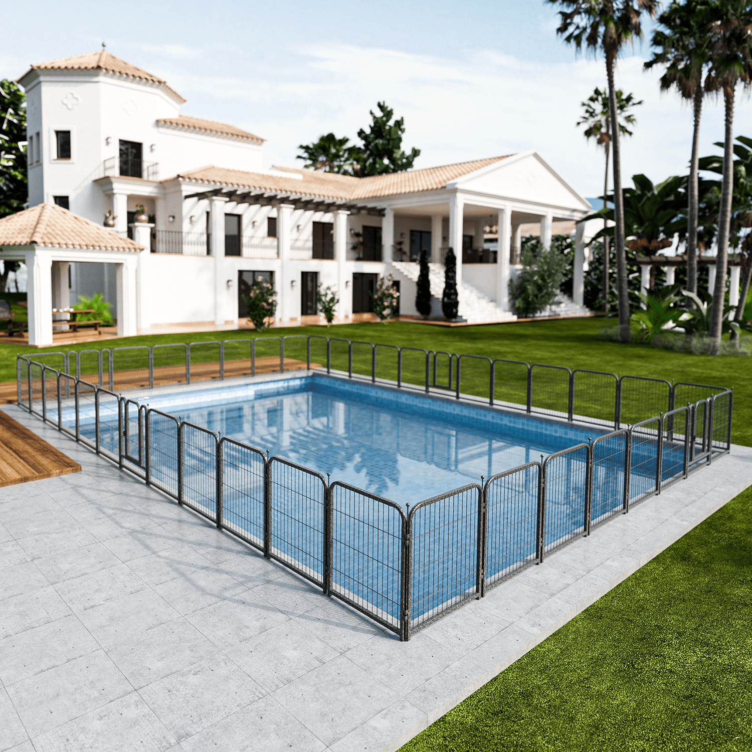 Wire Secure Pool Fence
