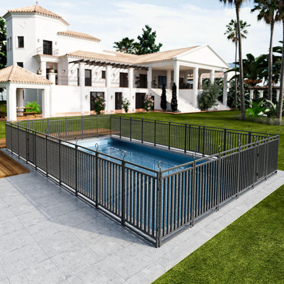 No-dig Pool Secure Fence