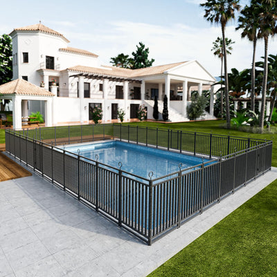 No-dig Pool Secure Fence