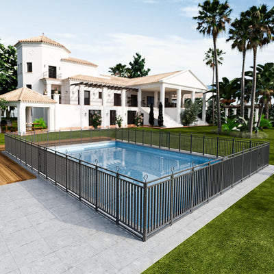 No-dig Pool Secure Fence
