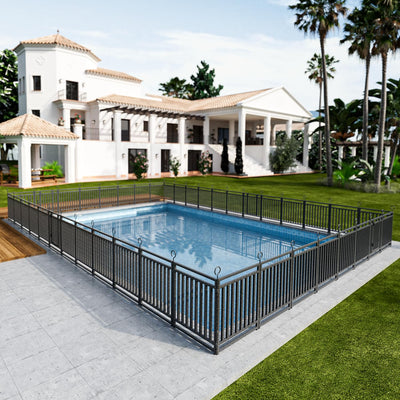 No-dig Pool Secure Fence
