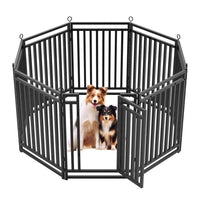 Petorldog 40" Metal Dog Playpen – 8 Panels, Foldable Exercise Pen, Indoor/Outdoor Kennel for Small/Large Dogs - Petorldog