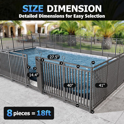 No-dig Pool Secure Fence